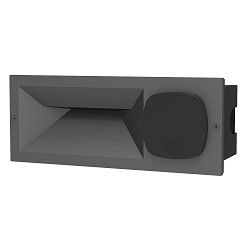 Luminaria empotrable para exteriores MURANO con enchufe IP54, antracita 