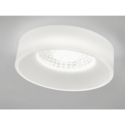 Luminaria empotrable para techos IVA IP44, satinado, blanco regulable