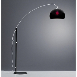 Luminaria de pedestal DORO E27 IP20, cromo, negro, negro mate