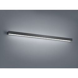 Luminaria de espejo THEIA 120 IP44, satinado, negro mate 