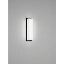 Luminaria de pared COSI IP30, satinado, negro mate regulable