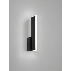 Luminaria de pared NEX IP20, satinado, negro mate 