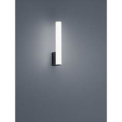 Luminaria de espejo LOOM 30 conmutable, con difusor IP44, negro mate 