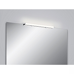 Luminaria de espejo LADO-S  60 corto, conmutable, estrecho, con difusor IP44