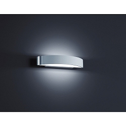 Luminaria de pared YONA peque�o IP20, aluminio pulido, blanco mate 