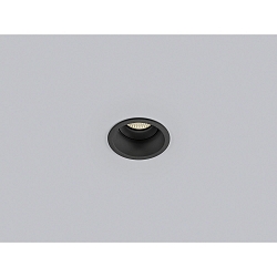 Luminaria empotrable para techos NESO giratorio GU10 IP20, negro mate 