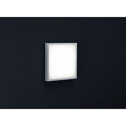 Luminaria de pared para exteriores SCALA cuadrado IP44, acero inoxidable 