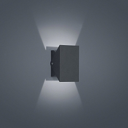 Luminaria de pared para exteriores FREE IP54, grafito 