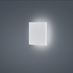 Luminaria de pared para exteriores AIR cuadrado, indirecta IP65, blanco mate 
