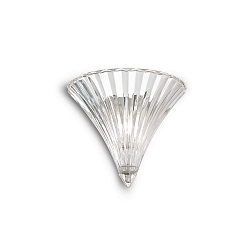 Luminaria de pared SANTA AP1 SMALL E14 IP20, transparente 