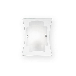 Luminaria de pared TRIPLO AP1 de 1 llama E27 IP20, transparente, blanco 