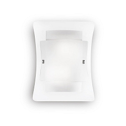 Luminaria de pared TRIPLO AP2 de 2 llamas E27 IP20, transparente, blanco 
