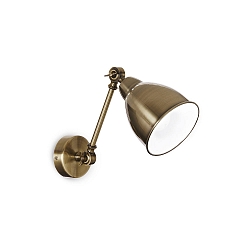 Luminaria de pared NEWTON AP1 E27 IP20, lat�n antiguo 