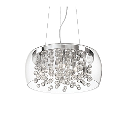 Luminaria colgante AUDI-80 SP8 de 8 llamas G9 IP20, cromo 