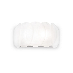 Luminaria de pared OVALINO AP2 de 2 llamas E27 IP20, blanco 