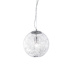Luminaria colgante MAPA MAX SP1 D30 E27 IP20, aluminio 