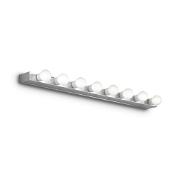 Luminaria de espejo PRIVE AP8 de 8 llamas E14 IP20, cromo 
