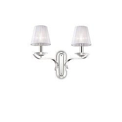 Luminaria de pared PEGASO AP2 de 2 llamas E14 IP20