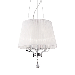 Pendant luminaire PEGASO SP3, 3 flames, E14, white