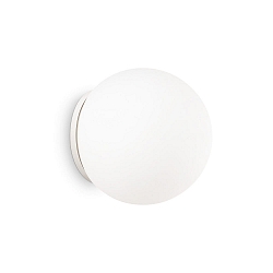 Luminaria de pared MAPA BIANCO AP1 D30 E27 IP20, blanco 