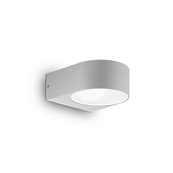 Luminaria de pared IKO AP1 de 1 llama E27 IP44, gris 