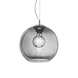 Luminaria colgante NEMO FUME SP1 D40 E27 IP20, color humo 