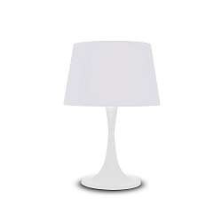 Luminaria de mesa LONDON TL1 BIG E27 IP20, blanco