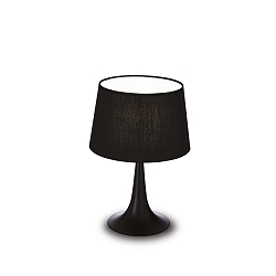 Luminaria de mesa LONDON TL1 SMALL E27 IP20, negro