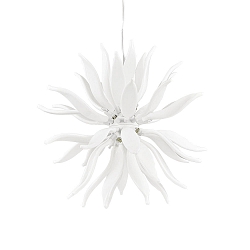 Pendant luminaire LEAVES SP12, 12 flames, G9, 40W, white
