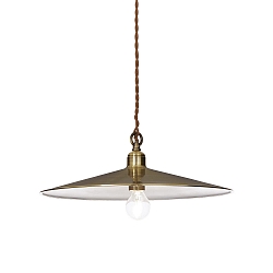 Luminaria colgante CANTINA SP1 E27 IP20, lat�n antiguo