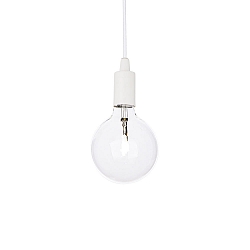 Luminaria colgante EDISON SP1 E27 IP20, blanco