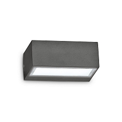 Luminaria de pared TWIN AP1 G9 IP44, antracita