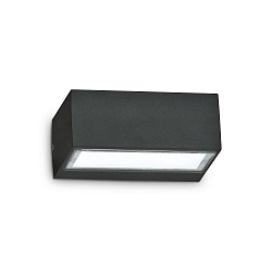 Luminaria de pared TWIN AP1 G9 IP44, negro