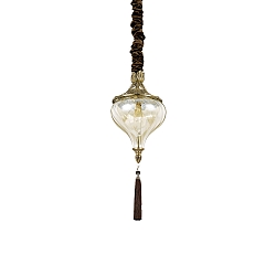 Luminaria colgante HAREM SP1 de 1 llama E27 IP20, lat�n antiguo