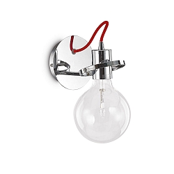 Luminaria de pared RADIO AP1 E27 IP20, cromo