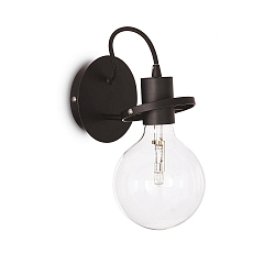 Luminaria de pared RADIO AP1 E27 IP20, negro