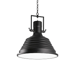 Pendant luminaire FISHERMAN, � 48.5cm, E27 max. 60W, metal / glass