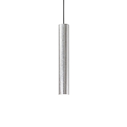 Luminaria colgante LOOK SP1 D06 abajo, de 1 llama GU10 IP20, hoja de plata 