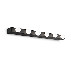 Luminaria de espejo PRIV� de 6 llamas E14 IP20, negro