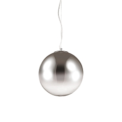Pendant luminaire MAPA D40, � 40cm, E27 max. 60W, nuanced chrome glass, clear