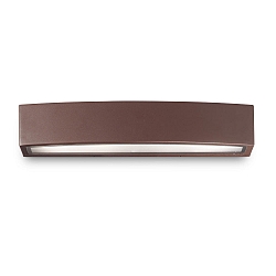 Luminaria de pared para exteriores ANDROMEDA Arriba-Abajo, de 2 llamas E27 IP55, satinado, marr�n caf� 