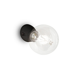Luminaria de pared y techo WINERY E27 IP20, negro