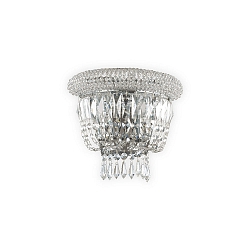 Luminaria de pared DUBAI de 2 llamas E14 IP20, cromo