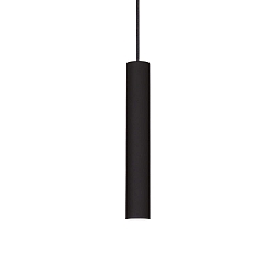 LED pendant luminaire TUBE, � 4cm / H 25cm, 9W 3000K 850lm, black