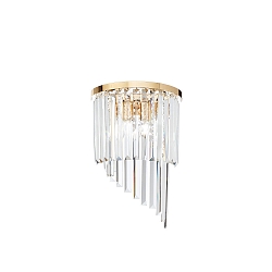 Luminaria de pared CARLTON de 3 llamas E14 IP20, dorado