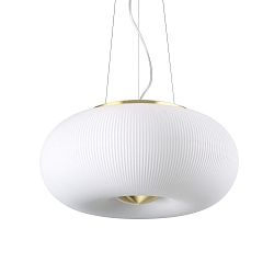 Luminaria colgante ARIZONA de 3 llamas GX53 IP20, blanco, lat�n satinado