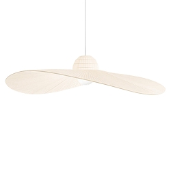 Luminaria colgante MADAME E27 IP20, lienzo