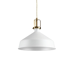 Luminaria colgante ERIS-2 E27 IP20, dorado mate, negro