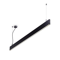 Luminaria colgante LINUS IP20, negro regulable