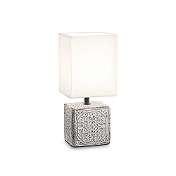 Luminaria de mesa KAL�-1 con interruptor E14 IP20, gris, blanco